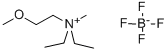 N,N-DIETHYL-N-METHYL-N-(2-METHOXYETHYL)AMMONIUM TETRAFLUOROBORATE结构式