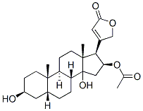 Structure of 3beta,14,16beta-trihydroxy-5-betacard-20(22)-enolide 16-acetate