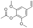 4-乙酰氧基-3,5-二甲氧基苯乙烯结构式