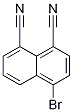 Structure of 1,8-Naphthalenedicarbonitrile, 4-bromo-