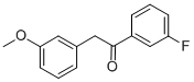 1-(3-FLUOROPHENYL)-2-(3-METHOXYPHENYL)-1-ETHANONE结构式