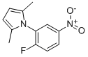 Structure of 1-(2-FLUORO-5-NITROPHENYL)-2,5-DIMETHYL-1H-PYRROLE