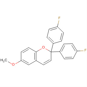 Structure of 2H-1-Benzopyran, 2,2-bis(4-fluorophenyl)-6-methoxy-