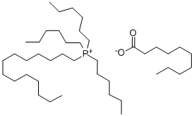 Structure of TRIHEXYL(TETRADECYL)PHOSPHONIUM DECANOATE
