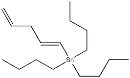 三丁基(1E)-1,4-戊二烯-1-基-锡烷结构式