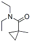 Structure of CYCLOPROPANECARBOXAMIDE,N,N-DIETHYL-1-METHYL-