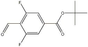Structure of T-butyl 4-formyl-3,5-difluorobenzoate