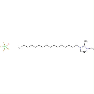 1H-Imidazolium, 1-hexadecyl-2,3-dimethyl-, tetrafluoroborate(1-)结构式