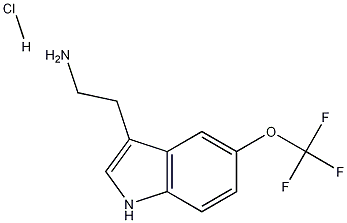 5-(三氟甲氧基)-1H-吲哚-3-乙胺结构式