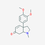 Structure of 3a-(3,4-Dimethoxyphenyl)-1,2,3,3a,7,7a-hexahydro-1-methyl-6H-indol-6-one (3aR-cis)-
