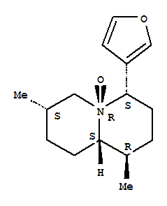 Structure of (1R,9aα)-Octahydro-4β-(3-furyl)-1,7β-dimethyl-2H-quinolizine 5α-oxide