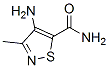 5-Isothiazolecarboxamide,  4-amino-3-methyl-结构式