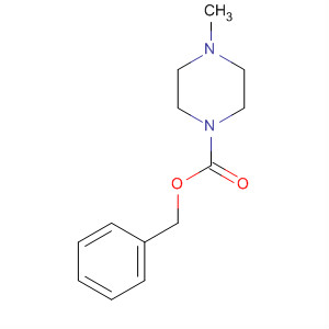 Structure of 1-Piperazinecarboxylic acid, 4-methyl-, phenylmethyl ester