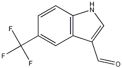 5-(三氟甲基)-1H-吲哚-3-甲醛结构式