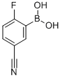 Structure of 5-CYANO-2-FLUOROBENZENEBORONIC ACID