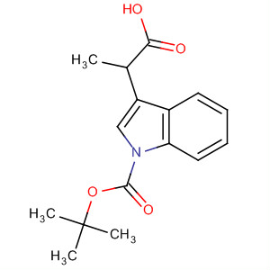 Structure of 1H-Indole-3-propanoic acid, 1-[(1,1-dimethylethoxy)carbonyl]-