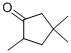 Structure of 2,4,4-TRIMETHYLCYCLOPENTANONE