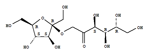 Structure of D-Fructose, 1-O-beta-D-fructofuranosyl-