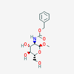 Methyl 2-deoxy-2-[[(phenylmethoxy)carbonyl]amino]-alpha-D-glucopyranoside结构式