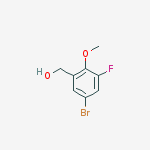 Structure of (5-Bromo-3-fluoro-2-methoxyphenyl)methanol