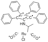 Structure of CHLORODICARBONYL(1-(I-PROPYLAMINO)-2,3,4,5-TETRAPHENYLCYCLOPENTADIENYL)RUTHENIUM (II)