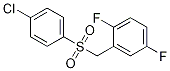2-((4-chlorophenylsulfonyl)methyl)-1,4-difluorobenzene结构式