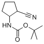 Structure of Carbamic acid, [(1R,2R)-2-cyanocyclopentyl]-, 1,1-dimethylethyl ester, rel-