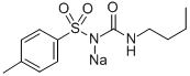 Structure of tolbutamide sodium