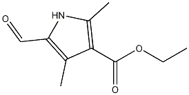 Structure of ETHYL 5-FORMYL-2,4-DIMETHYL-1H-PYRROLE-3-CARBOXYLATE