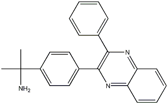 Structure of alpha,alpha-Dimethyl-4-(3-phenyl-2-quinoxalinyl)benzenemethanamine