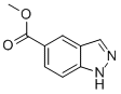 Structure of 5-(1H)INDAZOLE CARBOXYLIC ACID METHYL ESTER