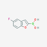 Structure of (5-Fluorobenzofuran-2-yl)boronic acid