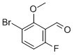 Structure of 3-bromo-6-fluoro-2-methoxybenzaldehyde