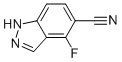 Structure of 4-Fluoro-1H-indazole-5-carbonitrile