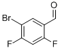 Structure of BENZALDEHYDE, 5-BROMO-2,4-DIFLUORO