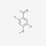 Benzaldehyde, 5-bromo-2-fluoro-4-methoxy-结构式
