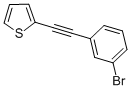 Structure of 2-[(3-BROMOPHENYL)ETHYNYL] THIOPHENE