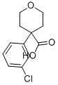 Structure of 4-(3-chlorophenyl)oxane-4-carboxylic acid