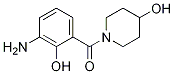4-Piperidinol, 1-(3-amino-2-hydroxybenzoyl)-结构式