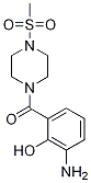 Piperazine, 1-(3-amino-2-hydroxybenzoyl)-4-(methylsulfonyl)-结构式
