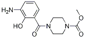 1-Piperazinecarboxylic acid, 4-(3-amino-2-hydroxybenzoyl)-, methylester结构式
