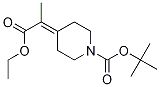 Tert-butyl 4-(1-ethoxy-1-oxopropan-2-ylidene)piperidine-1-carboxylate结构式