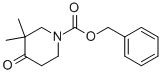 Structure of 3,3-DIMETHYL-4-OXO-PIPERIDINE-1-CARBOXYLIC ACID BENZYL ESTER
