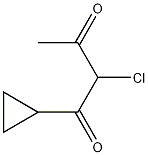 2-氯-1-环丙基-1,3-丁二酮结构式