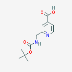 Structure of 4-Pyridinecarboxylic acid,2-[[[(1,1-dimethylethoxy)carbonyl]amino]methyl]-