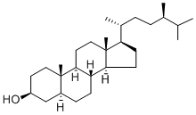 Structure of Ergostan-3-ol, (3.beta.,5.alpha.,24R)-