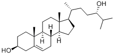 (3Β,24S) - 胆甾-5 - 烯-3,24-二醇结构式