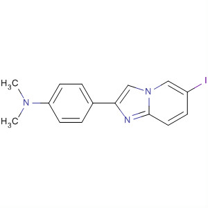 Benzenamine, 4-(6-iodoimidazo[1,2-a]pyridin-2-yl)-N,N-dimethyl-结构式