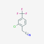 Structure of [2-chloro-4-(trifluoromethyl)phenyl]acetonitrile