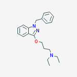 Structure of 1-BENZYL-3-(3-DIETHYLAMINO-PROPOXY)-1H-INDAZOLE